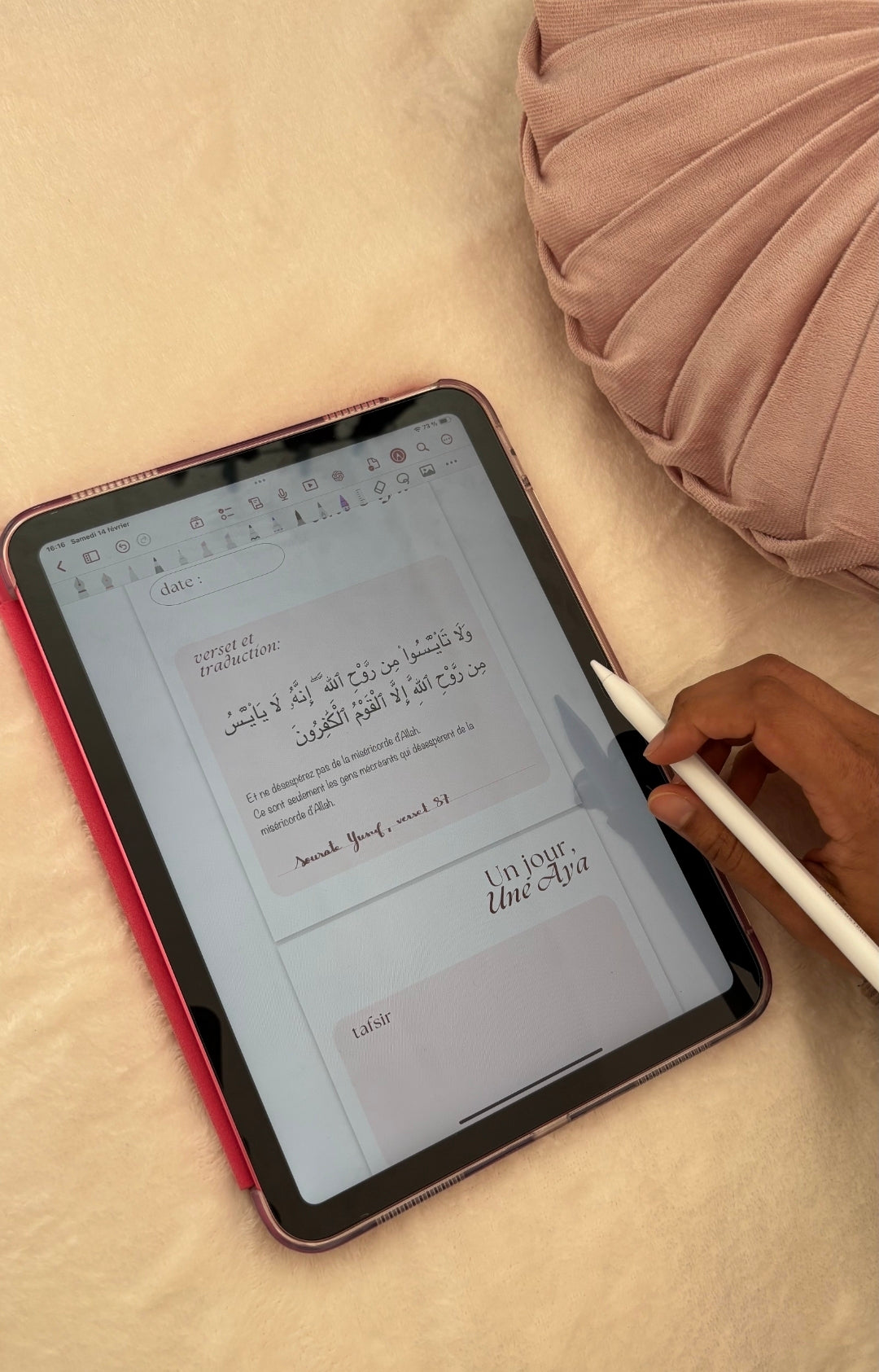 Carnet Un jour une Aya