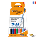 Marqueurs Effaçables Bic Velleda - Pochette de 8 (Pointe Fine)