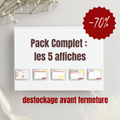 Pack complet – Les 5 affiches effaçables
