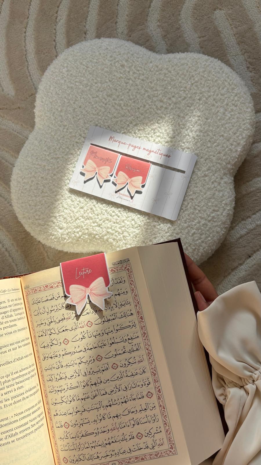 Marque-pages Coran (Rose)